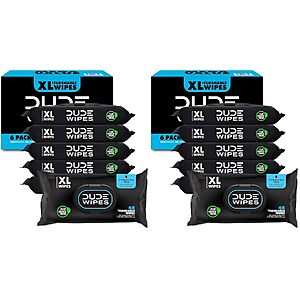 (3-Count) 576-Count DUDE Wipes Unscented Flushable Adult Wet Wipes (Sensitive Skin) $73.89 w/ S&S + Free Shipping