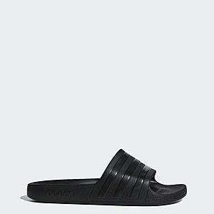 adidas men Adilette Aqua Slides, color:Core Black / Core Black (size:11,13) $6.4