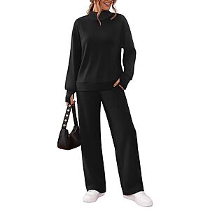 [Prime] 2-Pc WIHOLL Women's Long Sleeve Lounge Set (2 colors) $14.99 + Free Shipping