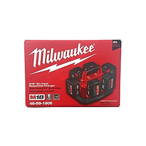 $77.99, Milwaukee 48-59-1806 M18 Six Pack Sequential Charger, FS Prime, Woot!