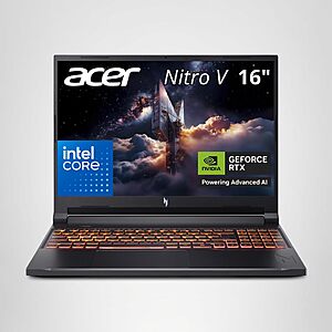 Acer Nitro V 16in Gaming Laptop 16GB RAM 512GB SSD RTX 5070 180Hz $1199.99