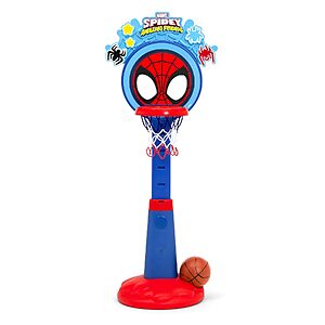 Delta Children Spidey & His Amazing Friends Adjustable Kids Basketball Hoop Set w/ Ball & Pump $19 + Free Shipping w/ Prime or on $35+