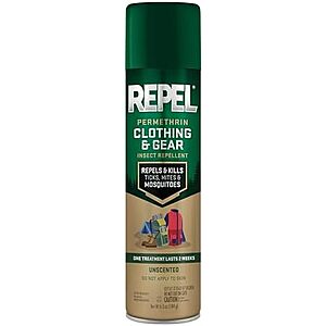 [Prime] $2.89* | 6.5-Oz Repel Permethrin Clothing & Gear Insect Repellent Spray at Amazon