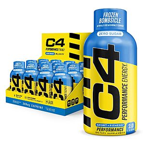 [Prime] 12-Pack 2-Oz C4 Performance Energy Shots (Various Flavors) $22.80 + Free Shipping