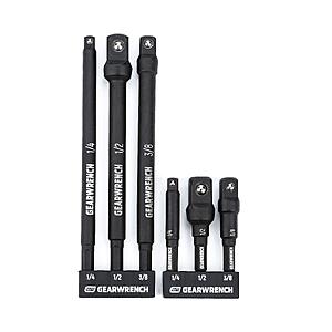 Prime, $15.88, GEARWRENCH 6 Pc 1/4", 3/8", 1/2" Dr. Hex Shank Impact Extensions| 84971A-02