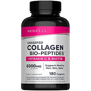 [Prime] 180-Count NeoCell Super Collagen + Vitamin C & Biotin Tablets $8.61 ($0.04 Each) w/ S&S + Free Shipping