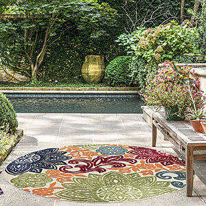 Indoor/Outdoor Polypropylene Plastic Area Rug $72.99