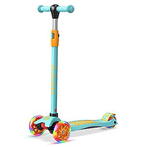 [Prime] 3-Wheel Dribbl Kids Kick Scooter w/ Adjustable Handlebar (Light Blue & Orange) $22.71 + Free Shipping