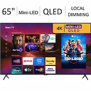ROKU 65" Plus Series 4K Mini-LED QLED Smart TV (2026) @ Best Buy $429.99