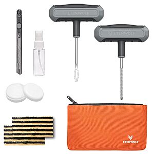 [Prime] ETENWOLF 16-Piece Flat Tire Plug Repair Kit $3.90 + Free Shipping