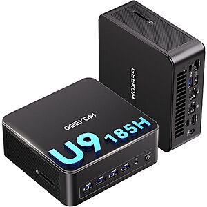 Prime: GEEKOM IT13 Max Intel Ultra 9 185H 24GB LPDDR5 500GB SSD AI Mini PC $620.08 + Free Shipping
