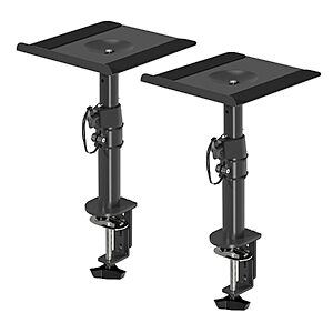 [Prime] 2-Pack Suptek Clamp-On Desk Speaker Stand Mount w/ Height Adjustment & Tilt (Black) $23.99 + Free Shipping