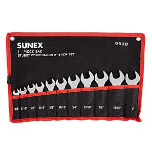 Prime, $24.40, Sunex Tools 9930 SAE Stubby Combination Wrench Set, 3/8-Inch - 15/15-Inch