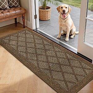 [Prime] 20" x 48" COSY HOMEER Non-Slip Low Profile Entryway Door Mat (Brown) $14.24 + Free Shipping