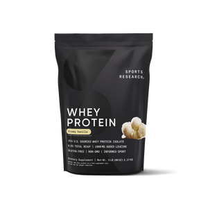 Sports Research Whey Protein Isolate Creamy Vanilla 5LB $62.97