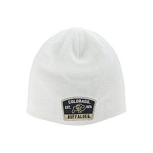 ZHATS NCAA Colorado Buffaloes Edge Patch Switchback Beanie (White) $2.00 + Free Shipping w/ Prime or on $35+