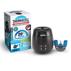 [Prime] Thermacell E-ZoneGuard Rechargeable Mosquito Repeller w/ 5.5-Hr Battery & 12-Hr Refill (Charcoal) $17.18 + Free Shipping