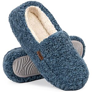 LongBay Women's Fuzzy Memory Foam Indoor/Outdoor Slippers (Sizes 5-12, Various Colors) $9.99 + Free Shipping w/ Prime or on $35+