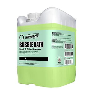 Prime, $52.44, 5 gallons, Nanoskin BUBBLE BATH Foaming Car Wash Shampoo,