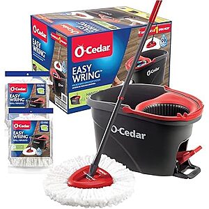 [Prime] $37.99* | O-Cedar EasyWring Microfiber Spin Mop & Bucket Floor Cleaning System + 2 Refills at Amazon