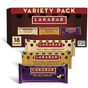 [Prime, SnS, AC] $12.12* | 18-Count 1.6-Oz Larabar Chocolate Fruit & Nut Bars (Variety Pack) at Amazon (67.3￠ each)