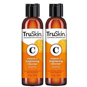 Prime: 2-Pack 4-Oz TruSkin Vitamin C Brightening Face Wash w/ Rosehip Oil $6.39 w/ S&S + Free Shipping