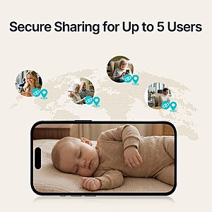 Monai Pro 4K Smart WiFi Baby Monitor with Camera and Audio, Mount, AI App $160