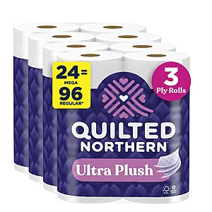 Quilted Northern Ultra Plush 3-Ply Toilet Paper (24 Mega Rolls) 16.18 $16.18