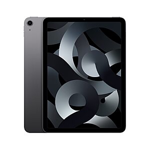 [Prime] Renewed: Apple Early 2022 iPad Air 5th Gen,, M1, 10.9-inch, Wi-Fi, 64GB, Space Gray - $260