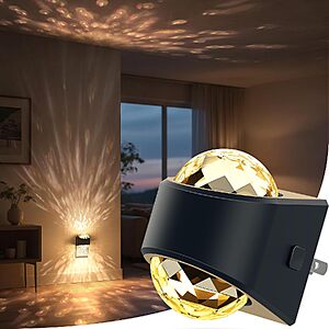 Briignite Dimmable LED Projector Plug-In Night Light w/ Dusk-to-Dawn Sensor (Warm, 3CCT or 9-Color RGB) $6.99 + Free Shipping w/ Prime or on $35+