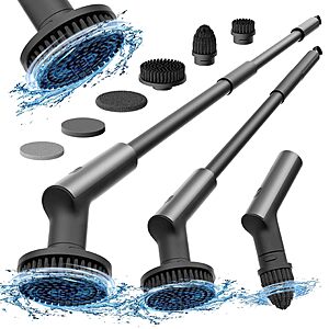 HOTO Cordless Electric Spin Scrubber, 6 Brush Heads, for Bathroom $59.84