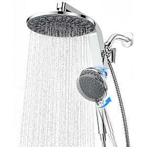 [Prime] 9" HOPOPRO Dual Magnetic Combo Rain Shower Head w/ Handheld $39.99 + Free Shipping