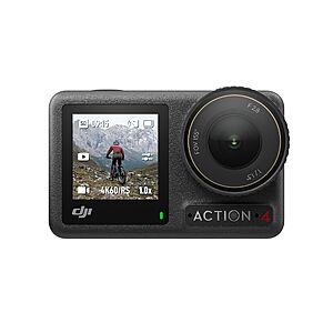 Prime: DJI Osmo Action 4 Standard Combo, Waterproof Action Camera Vlogging Camera $174