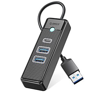 [Prime] 3-Port Orico USB Hub w/ 2x USB-A  & 1x USB-C $4.94 & More + Free Shipping