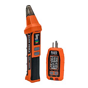 Klein Tools ET350 4-in-1 Digital Circuit Breaker Finder with LED Work Light