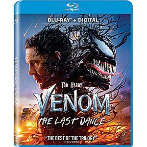 Venom: The Last Dance - Blu-ray + Digital $14.99 Amazon.com