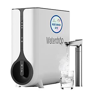 [Prime] Waterdrop KJ600 600 GPD Tankless Instant Hot Reverse Osmosis System $449.10 + Free Shipping