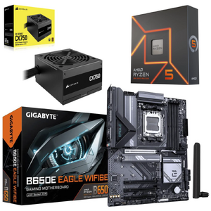 [Bundle] AMD Ryzen 5 7600X CPU + Gigabyte B650E Eagle WiFi 6E AM5 Motherboard + Corsair CX750 PSU $215 + Free Shipping