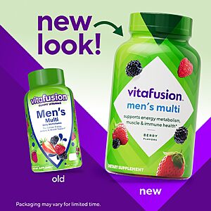 [S&S] $6.68: Vitafusion Men's Multivitamin Gummies (120 Count)