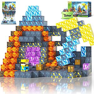 [Prime] Toylogy Mine Magnet World Pickaxe Edition Magnetic Blocks Building Set $6.64 + Free Shipping