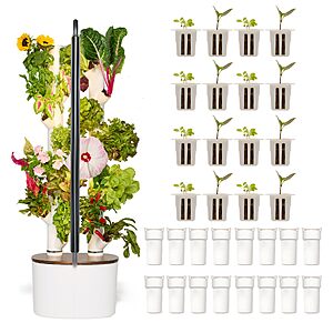 Gardyn Studio 2 Hydroponics Growing System - 16 Plants, Smart Tower