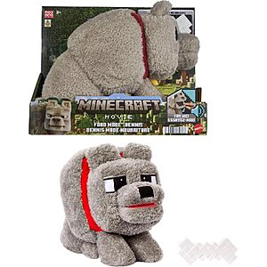 [Prime] Mattel Minecraft Food Mode Dennis the Wolf Interactive Feature Plush Toy w/ Sound $14.99 + Free Shipping