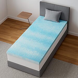 Novilla 2 Inch Twin Memory Foam Mattress Topper $21.78