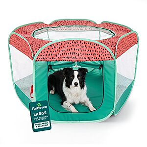 40" x 47" FurHaven Dog & Cat Soft-Sided Pop-Up Playpen w/ Mesh Windows & Zippered Door (Large) $18.61 + Free Shipping w/ Prime or on $35+