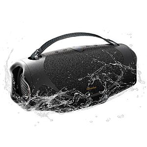 Hisense FlexBoom Portable Bluetooth Speaker, IP67 Waterproof, Dustproof, and Shockproof, Comes w/ a Detachable Handle Strap $79.99