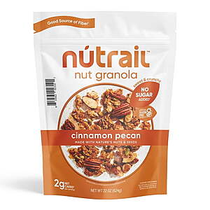 $11.28 Sams Club NuTrail Low Carb Keto Nut Granola, Cinnamon Pecan, 22 oz. ends 10/11