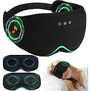 Prime: LC-dolida 2-in-1 3D Bamboo Cotton Blackout Sleep Mask w/ Bluetooth Headphones (3 colors) $12.99 + Free Shipping