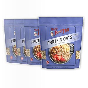 [SnS] $23.52* | 4-Pack 32-Oz Bob's Red Mill High Protein Oats at Amazon
