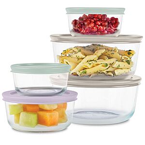 Pyrex Simply Store 10-Piece Glass Food Storage Container Set $15.74 & More + Free Shipping