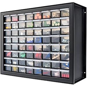 [Prime] $34.99* | 64-Drawer IRIS USA Bead Organizer Drawers (Black) at Amazon
